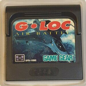 Sega Game Gear G-Loc Air Battle Game Cartridge Untested